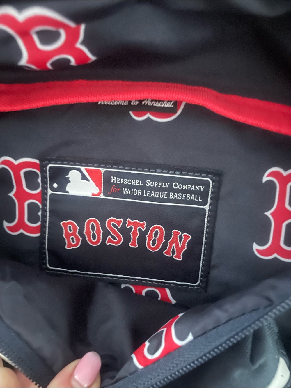 Herschel Supply Company Black Boston Red Sox Patch Belt Bag - Picture 4 of 5